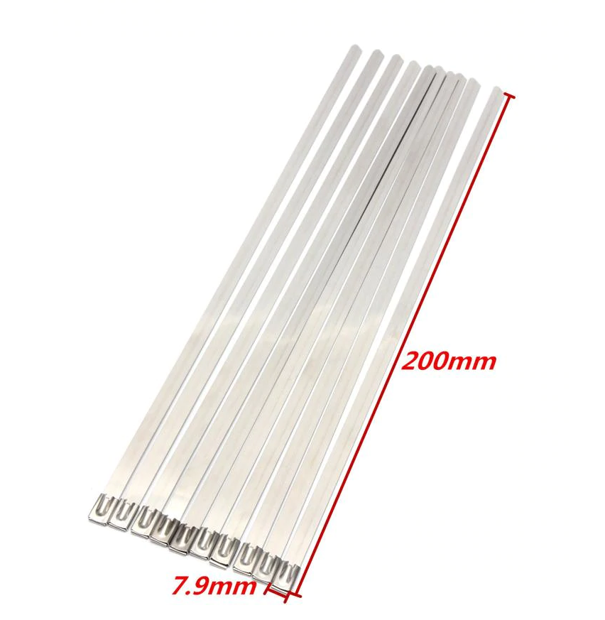 Stainless Steel Metal Cable Ties Big Pack (30cm)(100pc/bag)