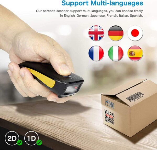 Netum Pocket Barcode Scanner Support Multi language