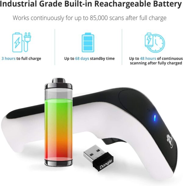 scanavenger-wireless-Bluetooth-barcode-scanner industrial grade battery